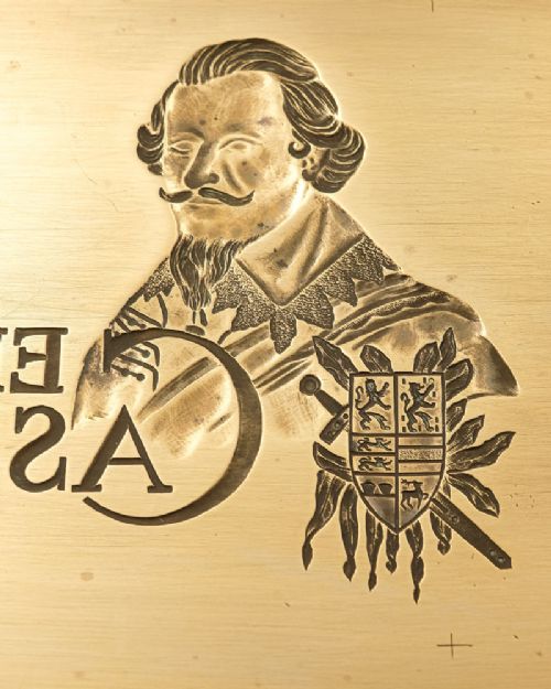 Unusual Brass Spanish Bank Note Printing Block - circa 1920