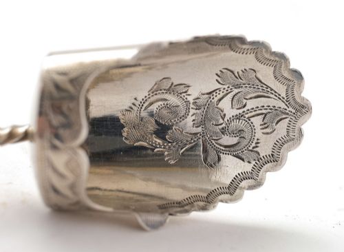 Gorgeous Silver Edwardian Caddie Spoon Birmingham 1905