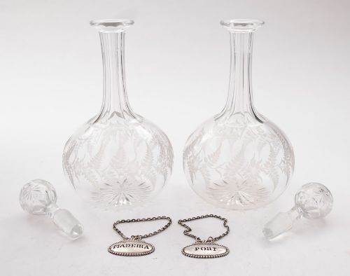 Lovely Pair Victorian Decanters - circa 1890
