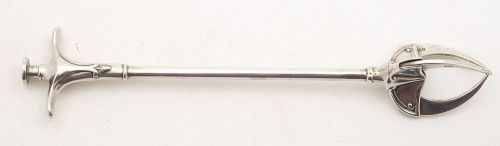 Unusual Edwardian Silver Olive Picker - Birmingham 1908