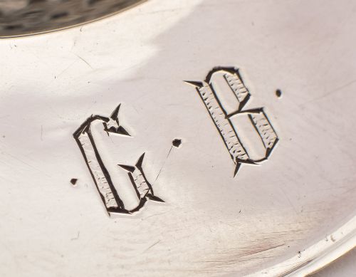 Nice Victorian Christopher Dresser Style Silver Tea Strainer - Sheffield 1894