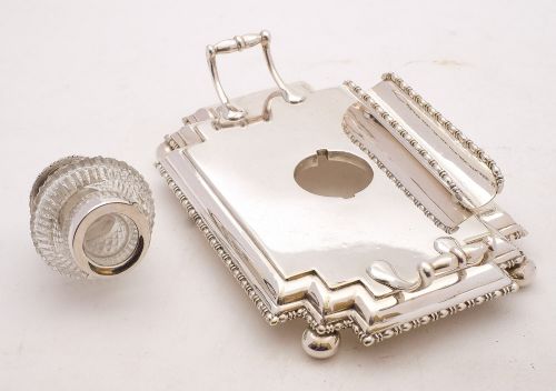 Fabulous Edwardian Silver Plated Ink Stand - circa 1905