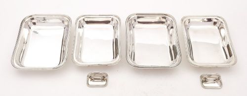 Good Pair Edwardian Asprey Silver Plated Entree Dishes - circa 1905