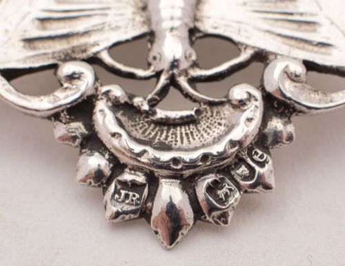 Gorgeous Edwardian Art Nouveau Silver Nurses Buckle - London 1901