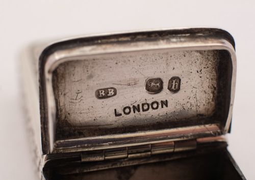 Rare Victorian Silver Vesta Case & Cigar Cutter - London 1856