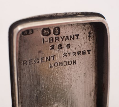 Rare Victorian Silver Vesta Case & Cigar Cutter - London 1856