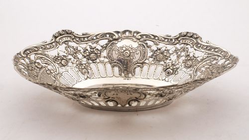 Lovely 800 Silver German Basket - circa 1900