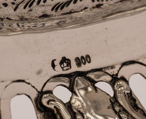 Lovely 800 Silver German Basket - circa 1900