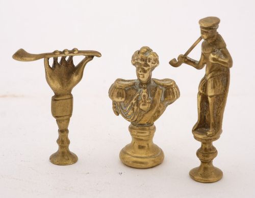 Unusual Collection of Twelve Brass Pipe Tampers - circa 1920