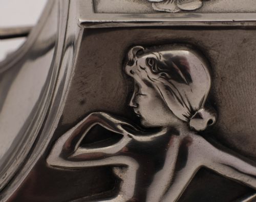 Fabulous Pewter WMF Art Nouveau Ink Stand - circa 1900