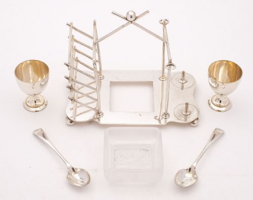 Nice Victorian Christopher Dresser Style Breakfast Cruet - 1884