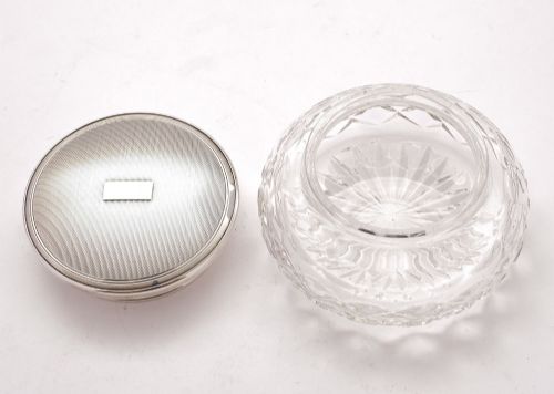 Nice Vintage Silver Mirror Lidded Jar - Birmingham 1964