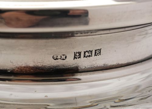 Nice Vintage Silver Mirror Lidded Jar - Birmingham 1964