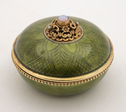 Fabulous Austrian/Hungarian Enamelled Silver Gilt Bowl & Cover - circa 1900