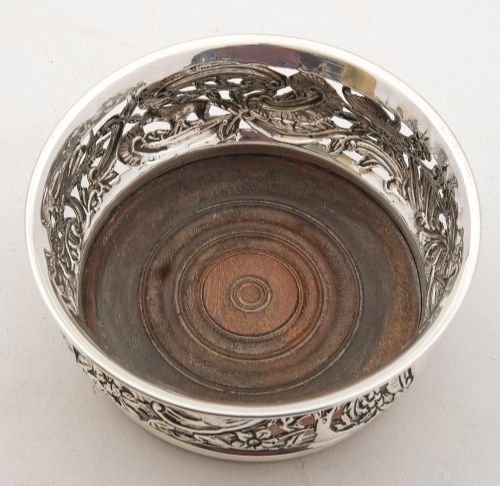 Fabulous Victorian Irish Style Silver Coaster - London 1895