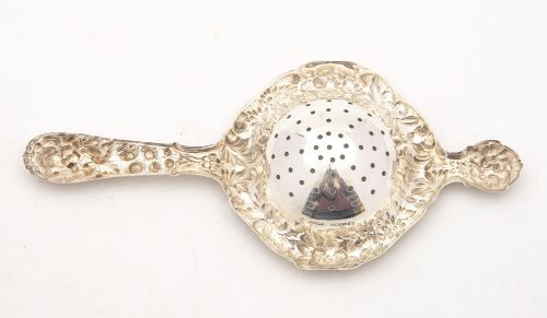 Gorgeous American Silver Tea Strainer - circa 1900