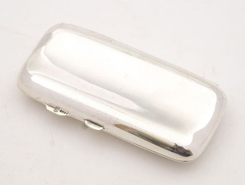 Edwardian Silver Plated Cigar Case - circa 1905