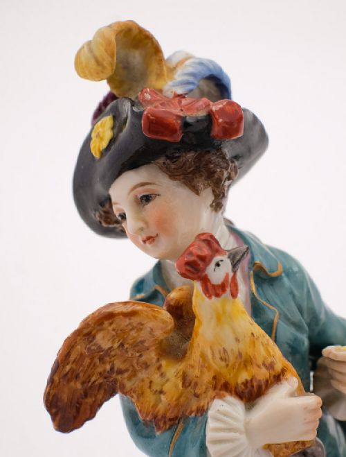 Gorgeous Pair French China Figurines - circa 1900