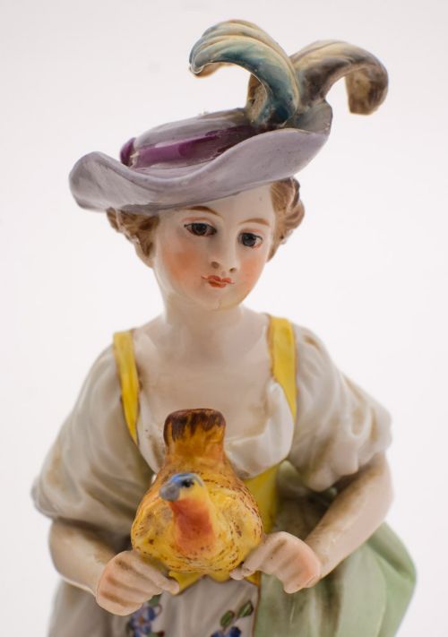 Gorgeous Pair French China Figurines - circa 1900