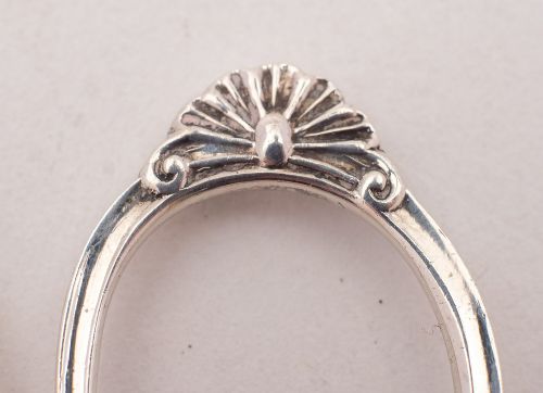 Lovely Pair Edwardian Silver Grape Scissors - Sheffield 1903