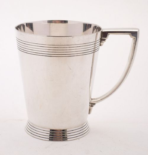 Lovely Keith Murray Silver Plated Tankard - circa 1930