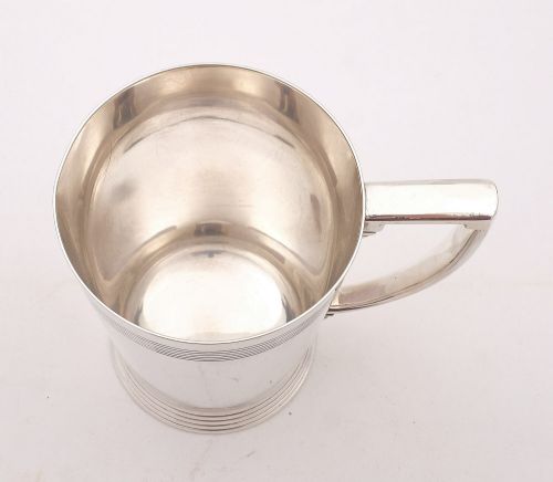 Lovely Keith Murray Silver Plated Tankard - circa 1930