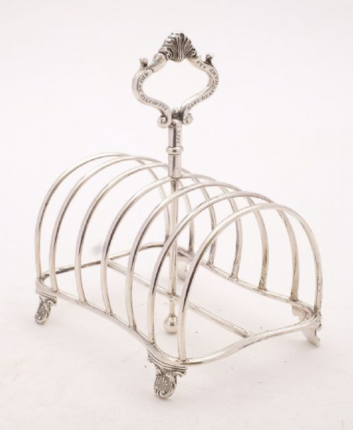 Fabulous Victorian Silver Toast Rack - London 1851