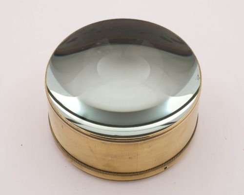 Large Brass Desk Magnifier - circa 1910