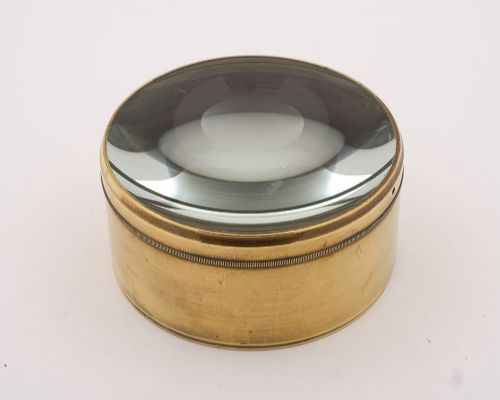 Large Brass Desk Magnifier - circa 1910