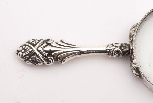Lovely Edwardian Silver Handled Magnifying Glass - Birmingham 1905