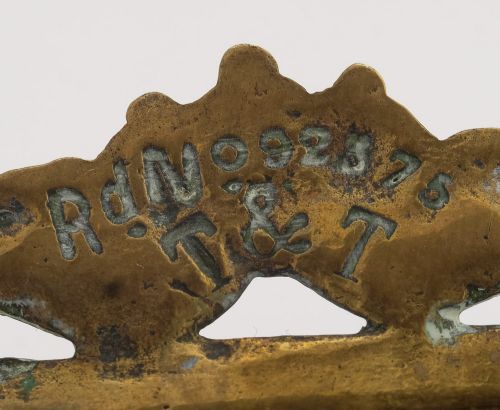 Nice Pair Victorian Tray Based Candlesticks - 1888