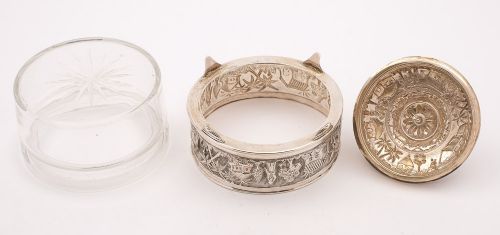 Unusual English Indian-Style Preserve Pot Birmingham 1914