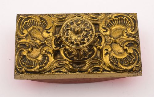 Good Edwardian Brass Rocker Blotter Circa 1905