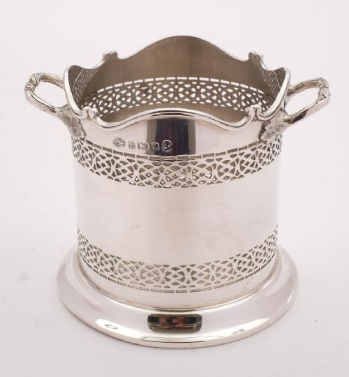 Fabulous Silver Bottle Holder Birmingham 1935