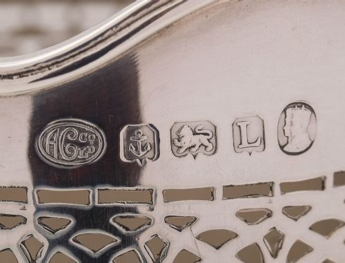 Fabulous Silver Bottle Holder Birmingham 1935