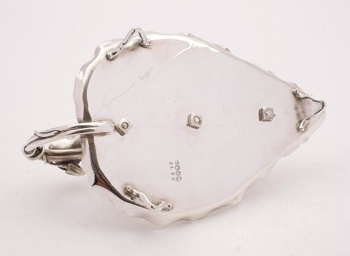 Unusual Victorian Silver Plated Leaf Toast Rack Circa 1890