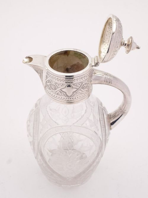 Fabulous Victorian Silver Plated Claret Jug Circa 1880
