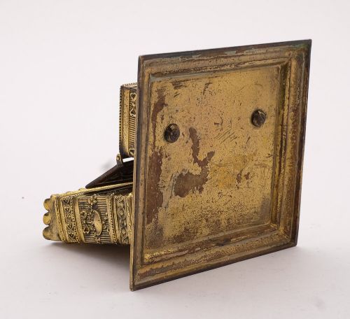 Early Victorian Brass Letter Rack/Stamp Box Circa 1860