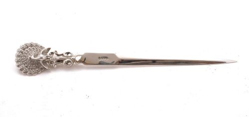 Nice Edwardian Silver Plated Paper Knife Circa 1905