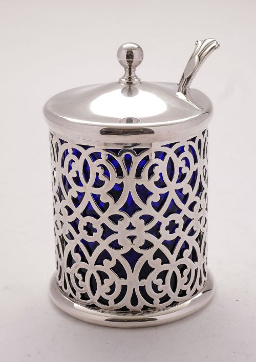 Lovely Edwardian Silver Plated Preserve Pot Circa 1905
