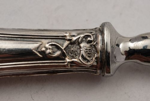 Fabulous French Silver Handled Cake Set Circa 1940