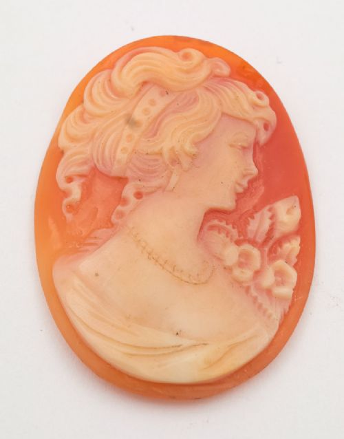 Three Nice Italian Carved Shell Cameos Circa 1920