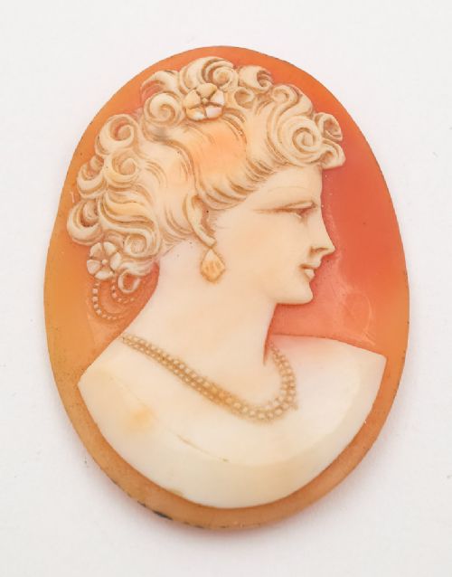 Three Nice Italian Carved Shell Cameos Circa 1920