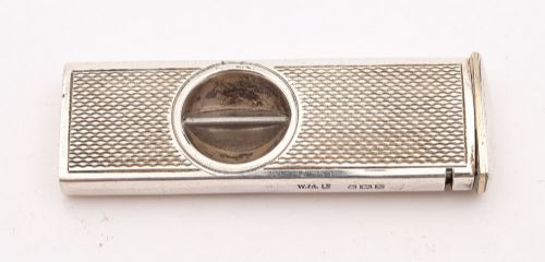 Good Silver Cigar Cutter & Piercer Birmingham 1962