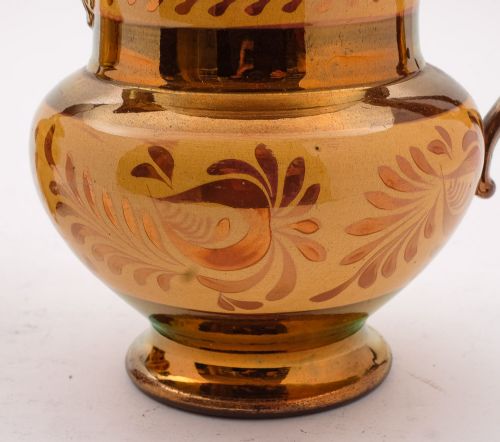 Nice Pair of China Copper Lustre Jugs/Pitchers Circa 1880