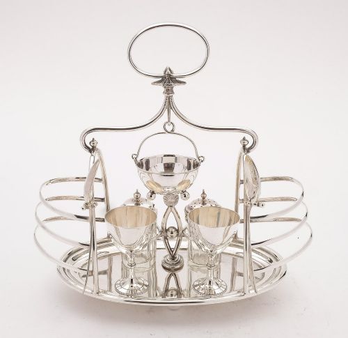 Gorgeous Edwardian Silver Plated Breakfast Cruet Circa 1905