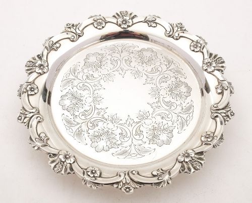 Nice Small Victorian Silver Plated Salver/Tray Circa 1880