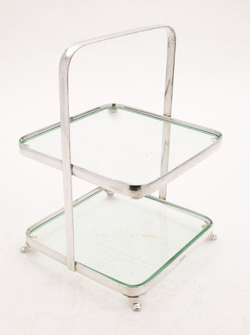 Good Art Deco 2 Tier Cake Stand Circa 1930