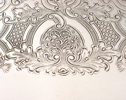 Fabulous Silver Plated Oblong Serving Tray Circa 1930