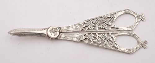 Fabulous Cased Victorian Grape Scissors Circa 1890